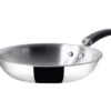 Meyer Trivantage Nickel Free Stainless Steel Triply Cookware Frypan | Steel Pan for Cooking | Fry pan Tri ply with Heavy Bottom | Small Frying Pan | Gas and Induction Base, 28cm/ 2.97 Litre, Silver